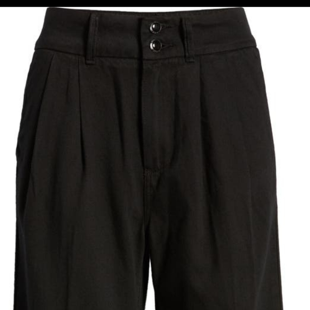 Paige-Clarice Pleated Culotte Pants